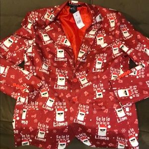 SuitMeister Llama Christmas Coat